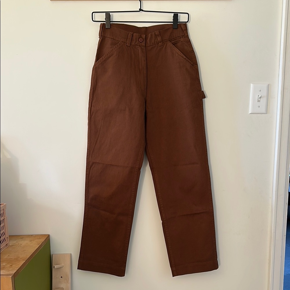 Ali Golden Carpenter Pant. Size XS. Color: Brown.